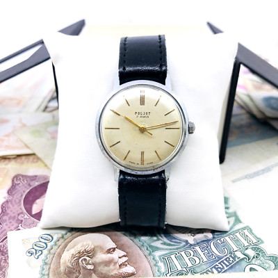   Vintage Poljot Uhr Kirovskie Crab 60er Jahre UdSSR Poljot MCHZ1 Soviet SU
