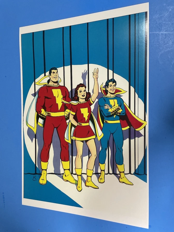Póster pin up DC COMICS SHAZAM CAPITÁN MARVEL JR & MARY MARVEL NUEVO 13x19. Foto 2 de 4