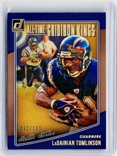 2018 DONRUSS ALL-TIME GRIDIRON KINGS STUDIO #32 - LADAINIAN TOMLINSON 092/100