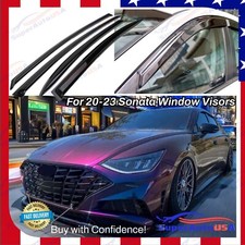 For Sonata 2020-2023 Window Vent Visors Wind Rain Sun Shade Guards Deflectors For Sonata 2020-2023 Window Vent Visors Wind Rain Sun Shade Guards Deflectors
