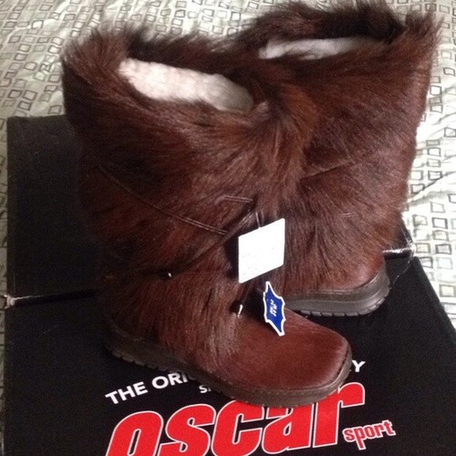 Nuevo Oscar Sport Giada Apres Ski Piel de De mujer Botas Italia tamaño nos  6 10 UE 37 42 | eBay