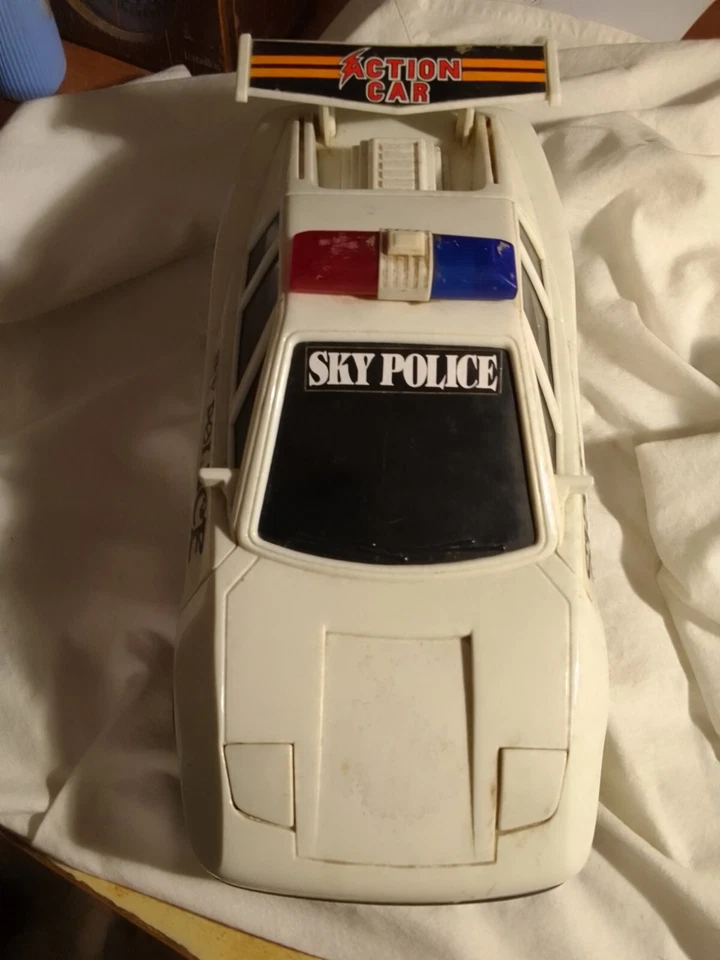 RARISSIMO GIOCATTOLO VINTAGE : AUTO ' SKY POLICE ACTION CAR '  !!! - Immagine 2 di 4