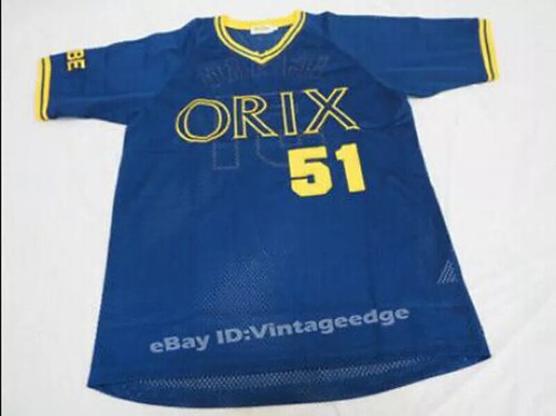 Japan 1991-2000 Suzuki #51 Orix Wave Baseball Trikot genäht individuell Jugend/Herren S-6XL - Bild 2 von 8