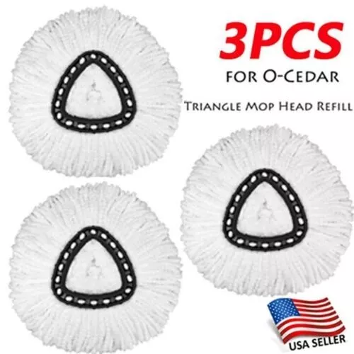 3 Pack Mop Replacement Heads for O cedar Mop Replace Head Machine Washable - Picture 1 of 6