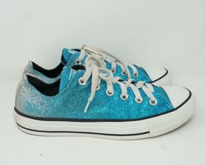 converse paillette bleu