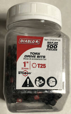Embouts de vissage Torx T25 - paquet de 10 Silverline 398775
