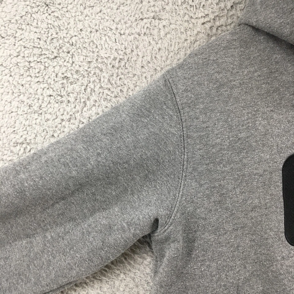 Cat Hoodie Sweatshirt Mens M Gray Cotton Blend Long Sleeve Pullover Crew Neck - Image 4 of 4