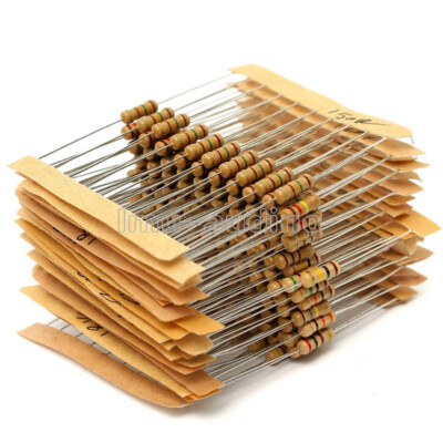 300pcs Assorted Resistors - 1/2W Watt Carbon Film Kit Set Pack - 1ohm - 3M ohm