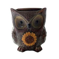 Intertek Vintage Owl Sunflower Candle Or Essential Oil Wormer