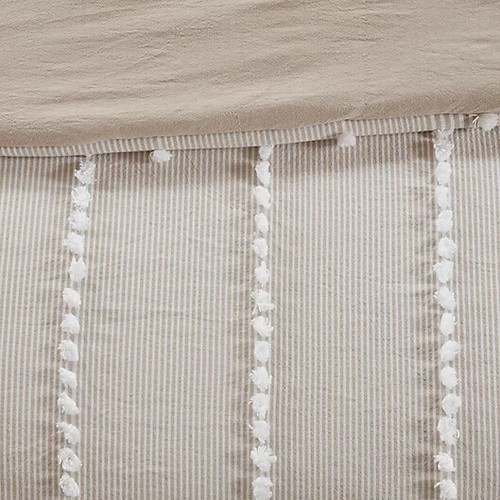 Harbor House Anslee 4-Piece Cotton Queen Comforter Set in Taupe - Picture 4 of 4