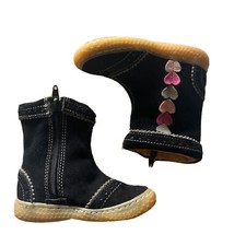 LN LIVIE  LUCA Shoes Boots Maeve Black Suede Leather 5