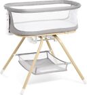 *New* Anglebliss 3-in-1 Baby Bassinet Bedside Sleeper Portable Nest ~Grey
