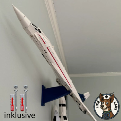 Wandhalterung Halterung Display passend für LEGO 10318 Icons Concorde