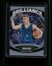 2024 Panini Prizm Draft Picks #3 Nikola Topic Brilliance Silver Prizm