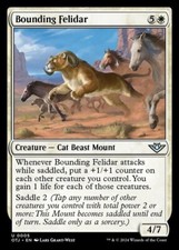 x4 Bounding Felidar - Foil U MTG Outlaws of Thunder Junction M/NM, English