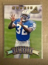1997 Pinnacle Football Card #179 Bryant Westbrook Rookie. rookie card picture