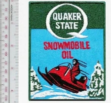 Snowmobile & Quaker State Oil Lubricants Houston Texas 1970's NO TARIFF