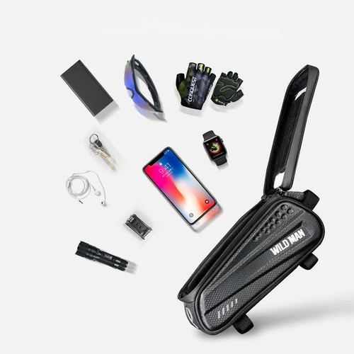 MTB Bike Accessories Bag Phone Holder Bag Waterproof Cycling Accessories Pouch - Picture 3 of 6