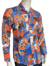 Vintage Retro print USA Made,Men's Button Down Long Sleeve Shirt