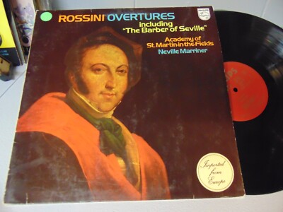 NEVILLE MARRINER PHILIPS LP IMPORT ROSSINI OVERTURE DUTCH NETHERLANDS COPY