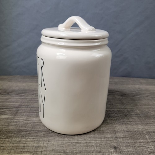 Rae Dunn Artisan Collection Ceramic Farmhouse Minimilist Easter Candy Canister - Picture 2 of 8