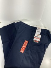 Dickies 874 Work Pants Men Size 46X32 Navy Blue Straight Leg Stretch Flex NWT