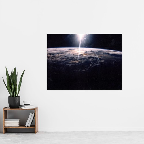NASA Sunlight Over Earth Discovery Orbiter riesiges Wandbild Poster Druck - Bild 2 von 5