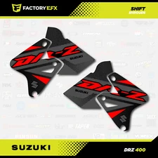 Gray & Red Shift Shroud and tank Graphic Kit fits Suzuki DRZ400SM Drz400s drz400