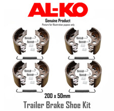 Genuine AL-KO 1213889 1732461 2051 200X50 Trailer Caravan Brake Shoe Axle Set x2
