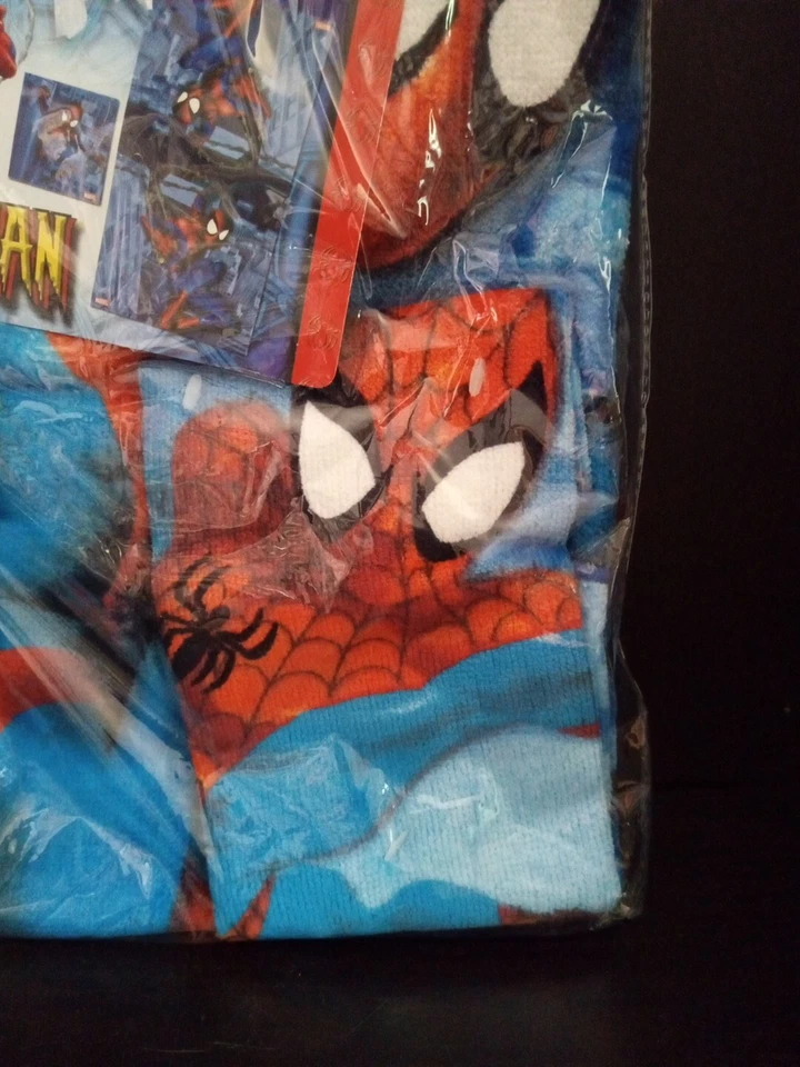 Juego de toallas de baño de 2 piezas absorbentes suaves Marvel Spiderman 1 paño niños Trl4#324 Foto 4 de 4