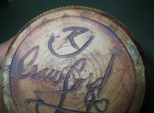 Vintage Signed STUDIO POTTERY STONEWARE PITCHER - CRAWFORD NORTH CAROLINA - Picture 7 of 7