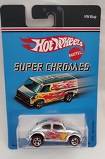 Hot Wheels Super Chromes VW Volkswagen Bug Beetle Flames 5 Spoke 2006