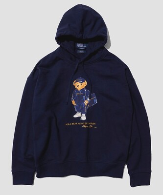BEAMS x POLO RALPH LAUREN Hoodie Navy and Gold Logo 11-13-1254-770 S-2XL 2colors