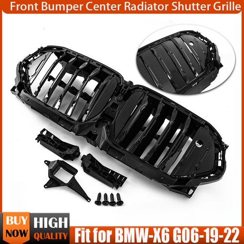 Front Radiator Grille Active Air Shutter # 51135A29C25 For BMW X6 G06 2019-2024 - Picture 2 of 17