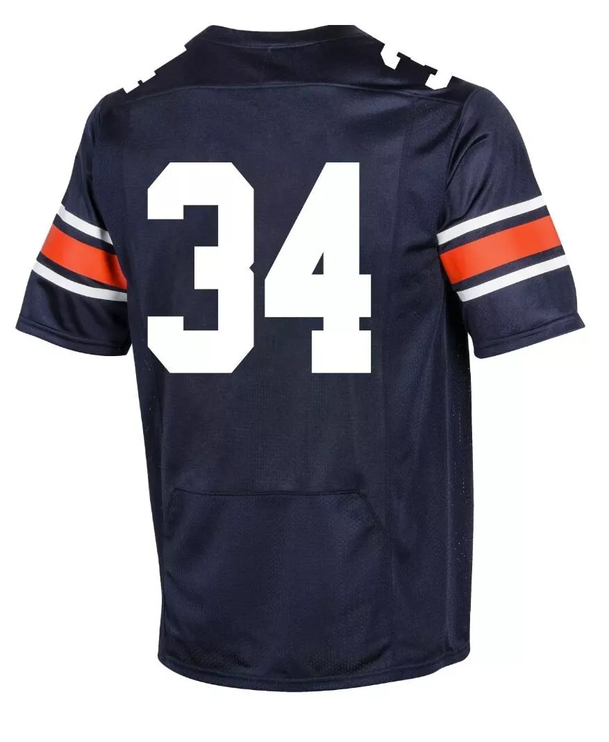 Under Armour Men s Auburn Tigers 34 Navy Replica Football Jersey 2XL 3XL