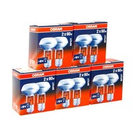 10 X Osram Reflektor Spot R63 60W GlüHlampe E27 GlüHbirne Matt 60 Watt Concentra