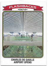 2023 TOPPS HERITAGE NEWS FLASHBACKS #NF-5 CHARLES DE GAULLE AIRPORT