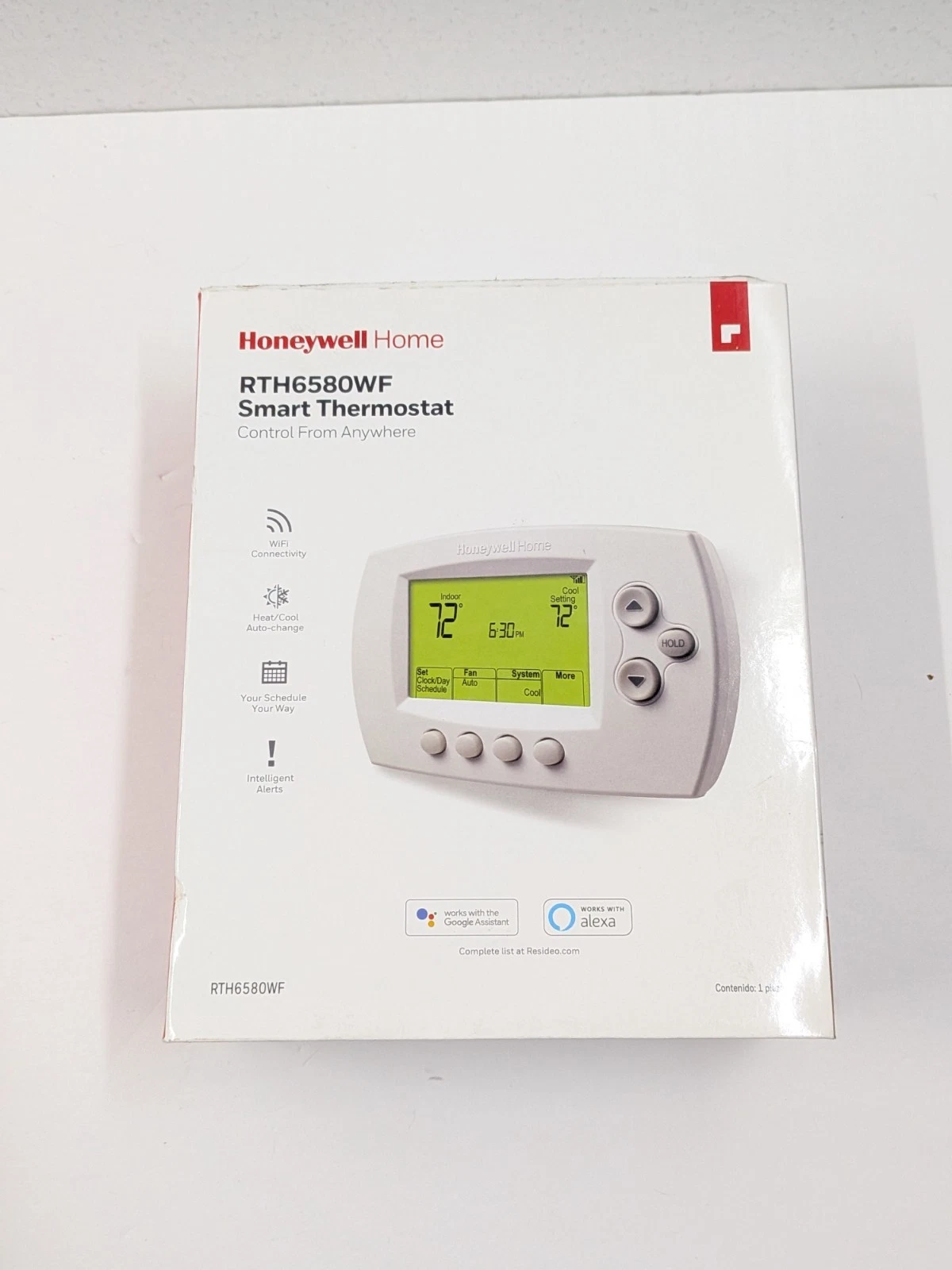 Home RTH6580WF1001 Wi-Fi Programmable Thermostat White Honeywell READ!!