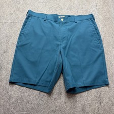 Peter Millar Salem Performance Golf Shorts Men 36 Blue 9" Classic Fit High Drape