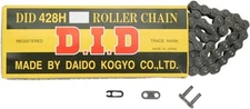 DID 428 HD Series Heavy-Duty Non-Sealed Chain 124 Links Natural