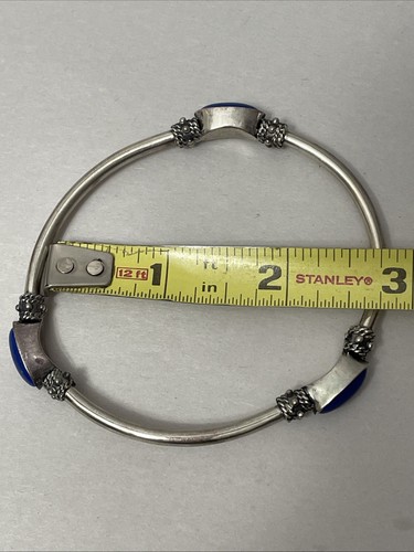 FAS Sterling Lapis Lazuli Bracelet (13.2 Grams) - Picture 6 of 7