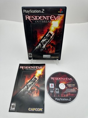 Resident Evil: Outbreak (Sony PlayStation 2, 2004) - Complete with Manual