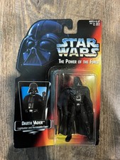 Star Wars Kenner Power of the Force Potf2 DARTH VADER LONG Saber Red