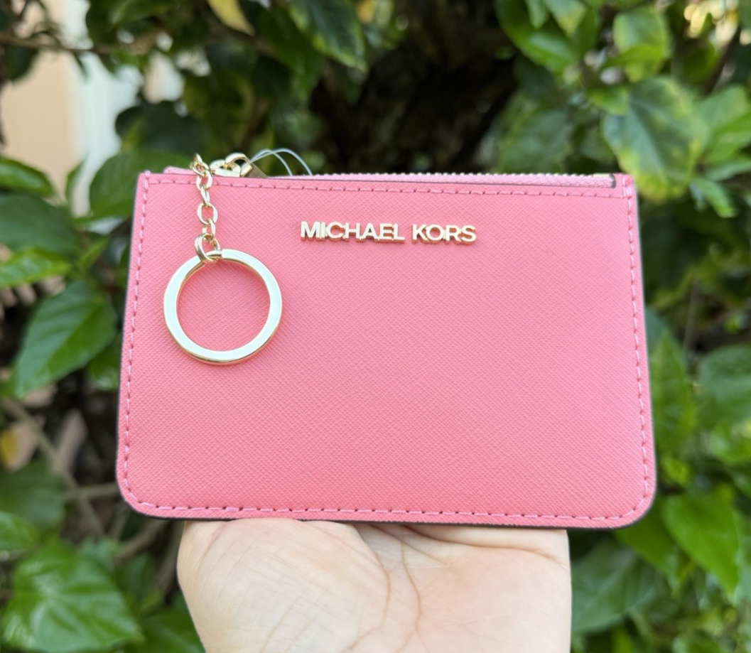 Michael Kors Jet Set Travel Small Coin Pouch ID Key Holder Wallet