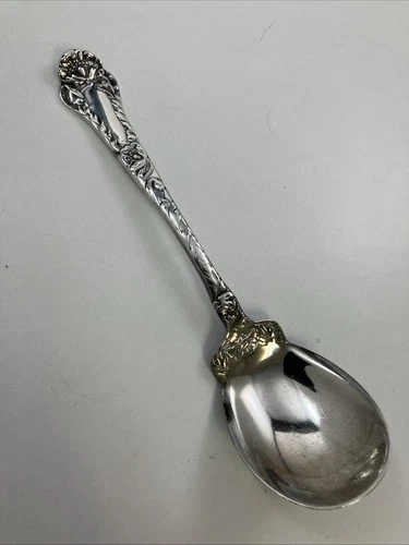Vintage Sterling Gorham "Poppy" Fruit Spoon 5.75”