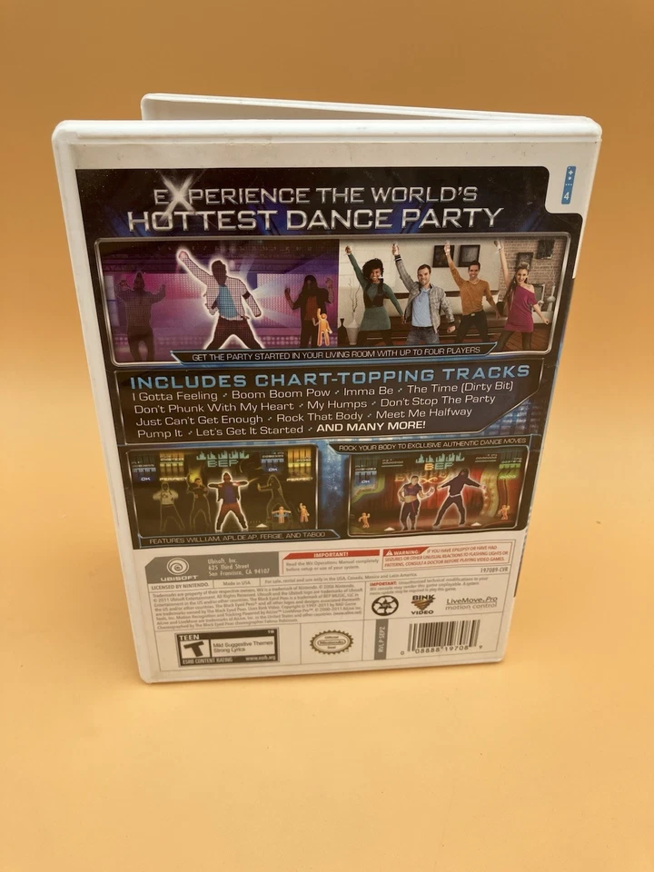 Wii Karaoke Lote Dance Party + Karaoke Lote De 4 Juegos The Black Eyed Peas y Más Foto 4 de 4