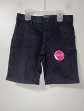 The children s place black Bermuda shorts stretch girls 6 NWT