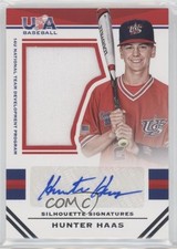 2017 Panini USA Baseball Stars & Stripes Jersey 46/49 Hunter Haas #141 Auto 0g4