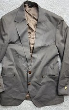 Vtg Levis Western Wear Blazer Sz 42R Classix Taupe Brown Made In USA READ Men LG