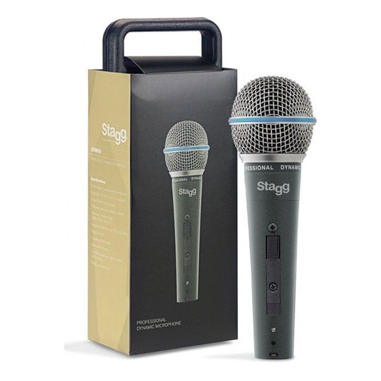 Stagg SDM60 Dynamic Vocal Microphone Professional Handheld Mic Inc. 5M XLR Cable - Image 2